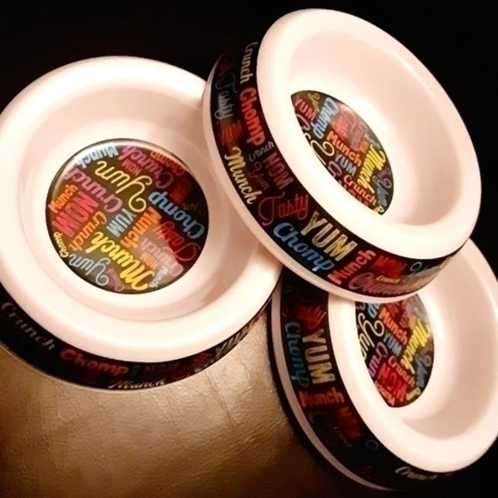 Melamine Cat Bowls Chomp/Tasty Trio